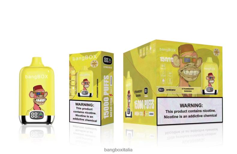 Bang Box Sigaretta Elettronica - Bang Box 15000 sbuffi banane alla fragola 8ZFV643