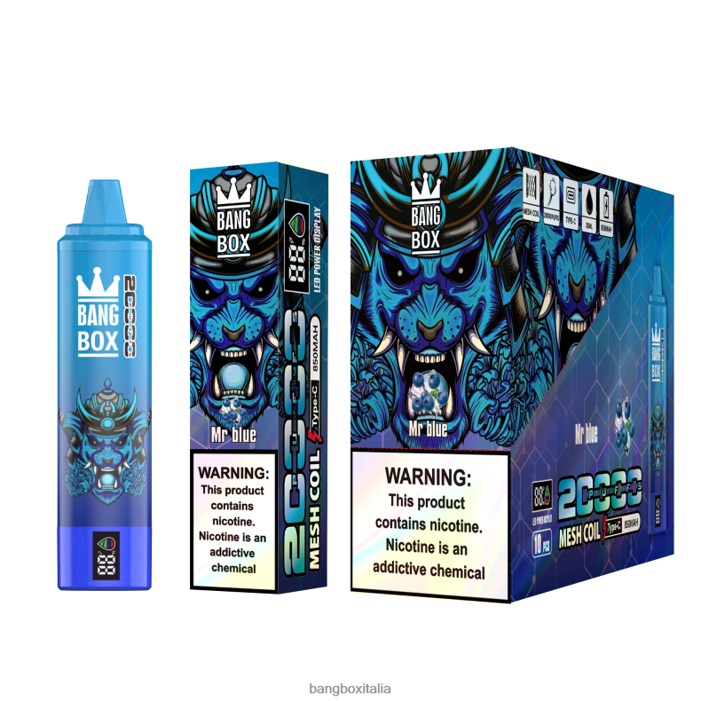 Sigaretta Bang Box - Bang Box Schermo intelligente da 20.000 sbuffi signor blu 8ZFV660
