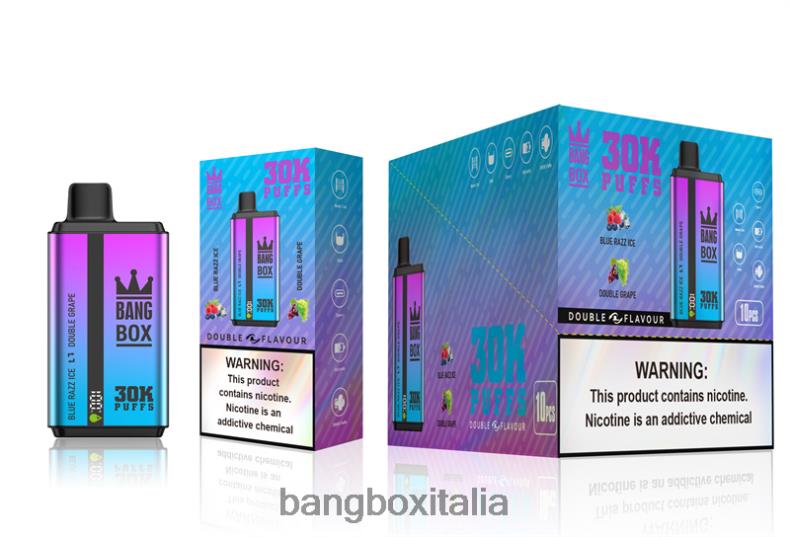 Bang Box Puff - Bang Box 30000 bignè doppi gusti blue razz ice e doppia uva 8ZFV672