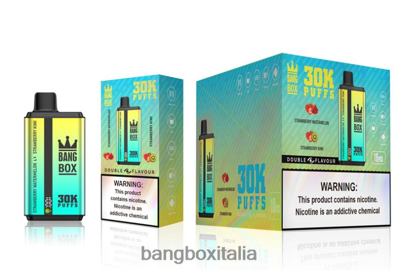 Bang Box Sigaretta Elettronica - Bang Box 30000 bignè doppi gusti anguria alla fragola e kiwi alla fragola 8ZFV664