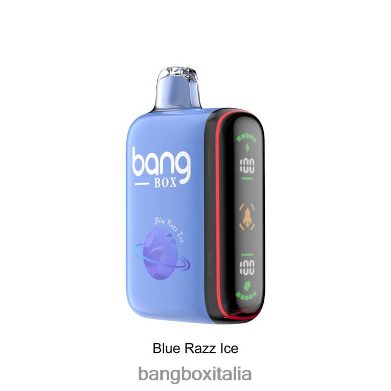 Bang Box Vape - Bang Box Display di potenza intelligente da 9000-18000 sbuffi ghiaccio blu razz 8ZFV626