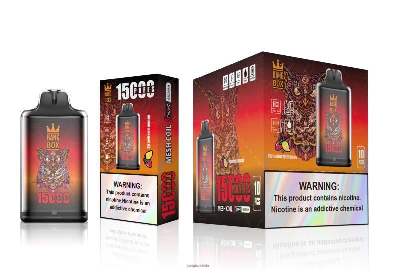 Bang Box Nicotina - Bang Box s1-15000 sbuffi mango alla fragola 8ZFV6101