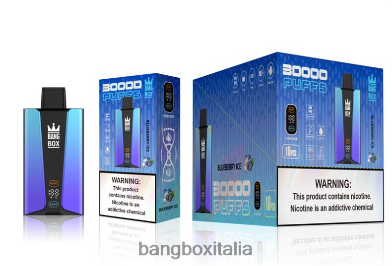 Bang Box Puff - Bang Box Schermo intelligente da 30000 sbuffi ghiaccio al mirtillo 8ZFV679