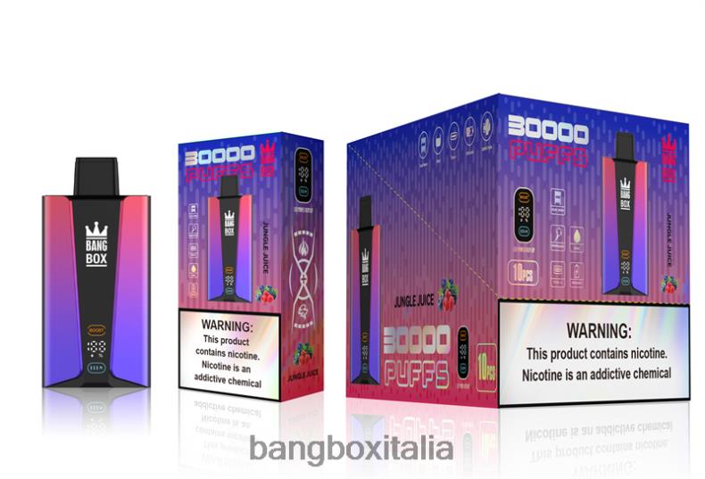Bang Box Sigaretta Elettronica - Bang Box Schermo intelligente da 30000 sbuffi succo della giungla 8ZFV678
