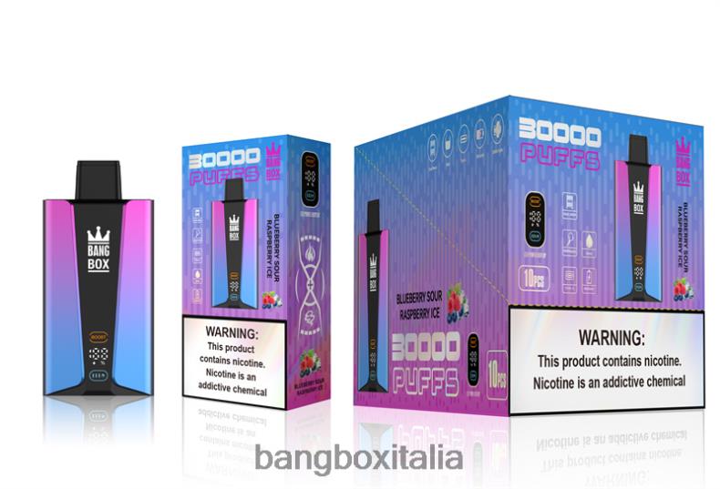 Sigaretta Bang Box - Bang Box Schermo intelligente da 30000 sbuffi gelato al lampone acido e mirtillo 8ZFV681